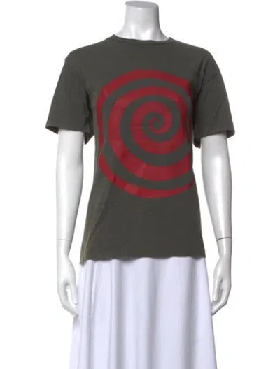 Pre-owned Gallery Dept. Graphic Print Crew Neck T-shirt In Grey