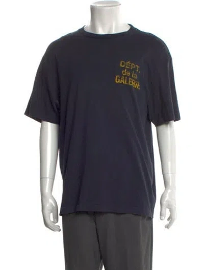 Pre-owned Gallery Dept. Graphic Print Crew Neck T-shirt In Grey