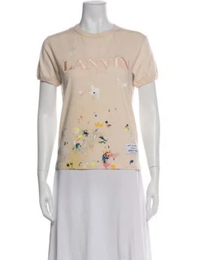 Pre-owned Gallery Dept. Graphic Print Crew Neck T-shirt In Neutral