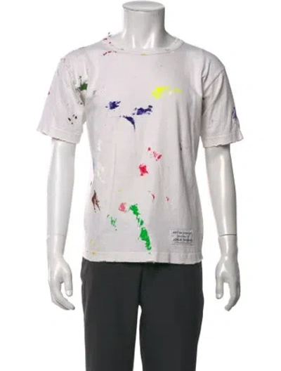 Pre-owned Gallery Dept. Graphic Print Crew Neck T-shirt In Neutrals