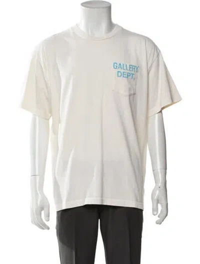 Pre-owned Gallery Dept. Graphic Print Crew Neck T-shirt In Neutrals
