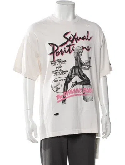 Pre-owned Gallery Dept. Graphic Print Crew Neck T-shirt W/ Tags In Neutrals