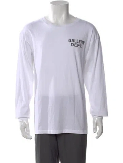 Pre-owned Gallery Dept. Graphic Print Crew Neck T-shirt W/ Tags In White