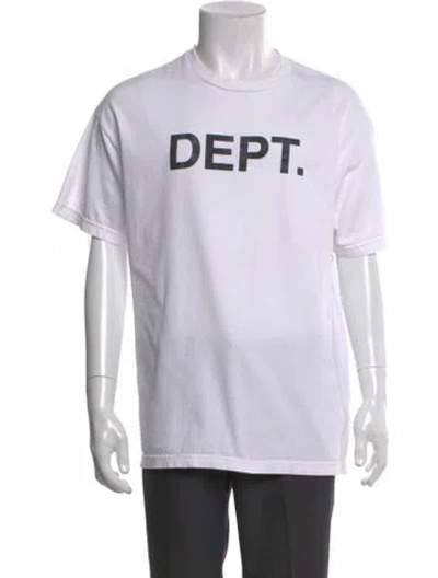 Pre-owned Gallery Dept. Graphic Print Crew Neck T-shirt In White