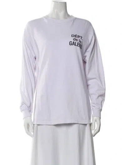 Pre-owned Gallery Dept. Graphic Print Crew Neck T-shirt In White