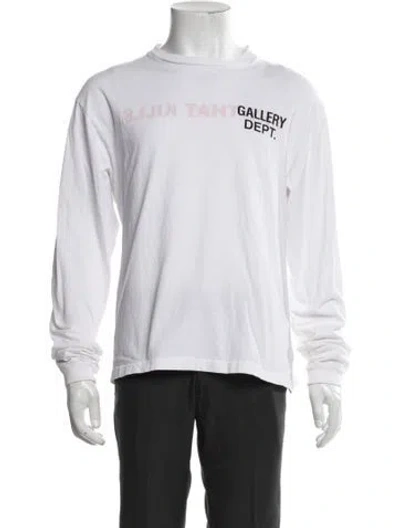 Pre-owned Gallery Dept. Graphic Print Crew Neck T-shirt In White