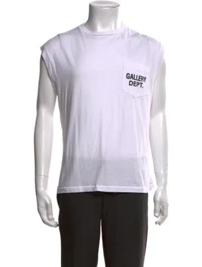Pre-owned Gallery Dept. Graphic Print Crew Neck T-shirt In White