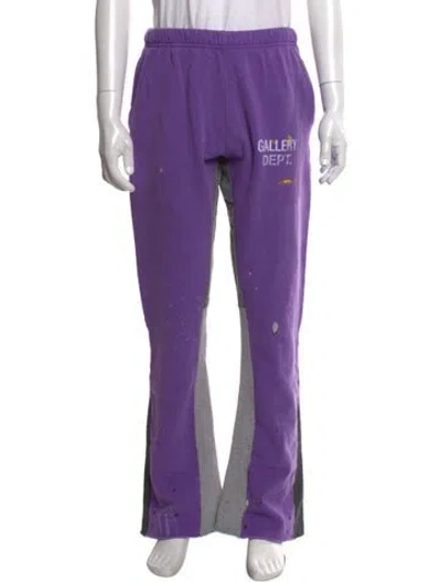 Pre-owned Gallery Dept. Graphic Print Joggers In Purple
