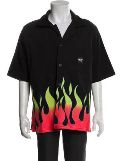 Pre-owned Gallery Dept. Graphic Print Short Sleeve Shirt In Black