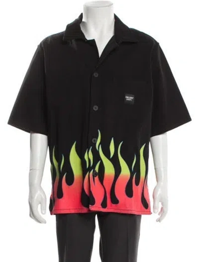 Pre-owned Gallery Dept. Graphic Print Short Sleeve Shirt In Blue