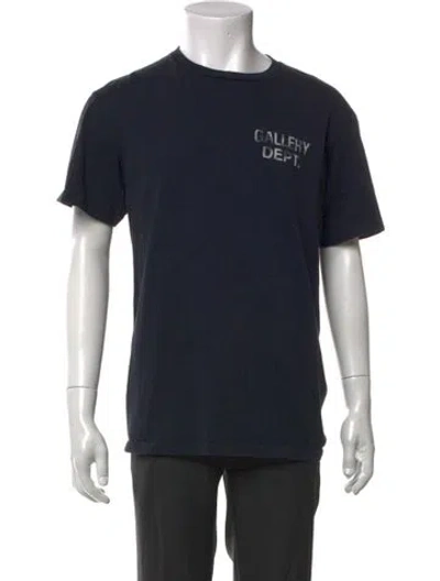 Pre-owned Gallery Dept. Graphic Print Short Sleeve Shirt In Blue
