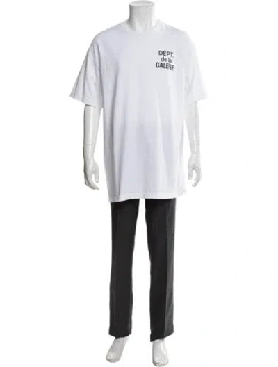 Pre-owned Gallery Dept. Graphic Print Short Sleeve Shirt In White