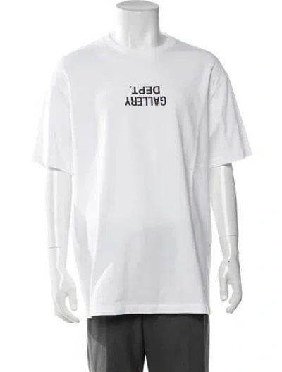 Pre-owned Gallery Dept. Graphic Print Short Sleeve Shirt In White