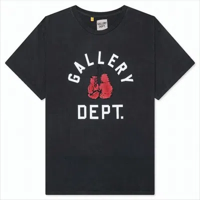 Gallery Dept. Graphic Print Short-sleeve T-shirt With Relaxed Fit In Black