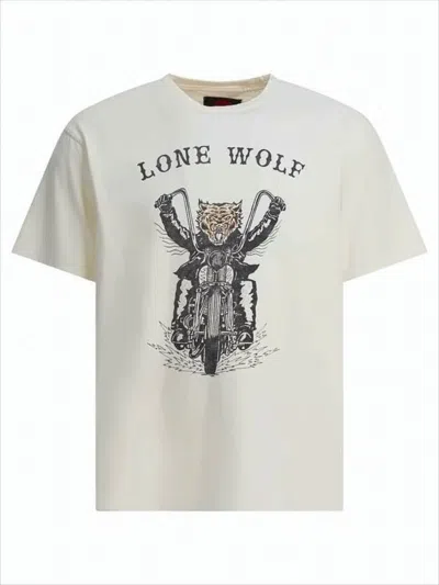 Gallery Dept. Graphic Print Short-sleeved T-shirt With Relaxed Fit In Neutral