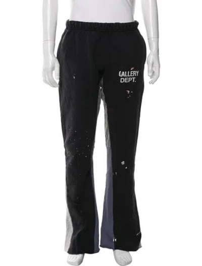 Pre-owned Gallery Dept. Graphic Print Sweatpants In Black