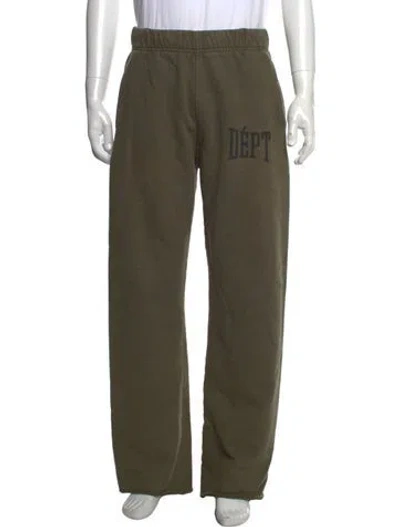 Pre-owned Gallery Dept. Graphic Print Sweatpants In Green