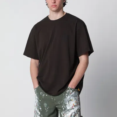Gallery Dept. Graphite Tshirt With Logo Print In Black