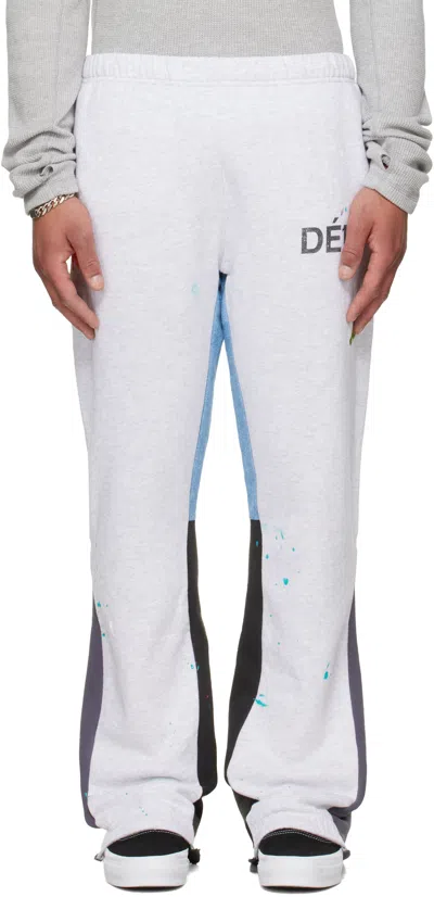 Gallery Dept. Gray Dépt Logo Painted Flare Sweatpants In White