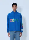 Gallery Dept. Wave Logo-print Shell Half-zip Jacket In Blue