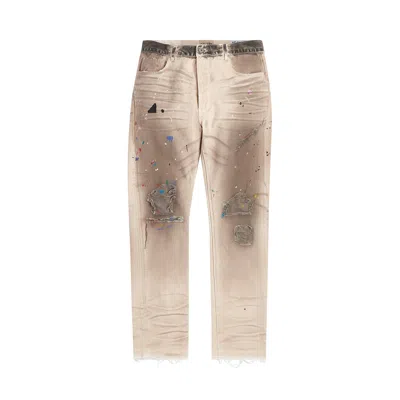 Pre-owned Gallery Dept. Hollywood Blv 5001 Jeans 'natural' In Tan