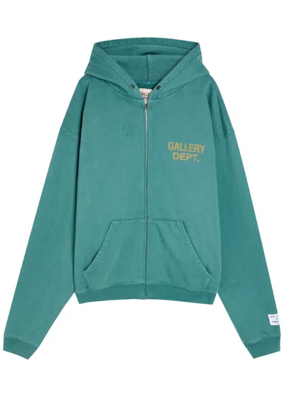 Gallery Dept. Hooded Cotton Sweatshirt In Green
