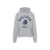 Gallery Dept. Hooded Grey Sweatshirt With Bold Graphic Print In Grey
