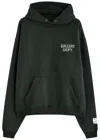 Gallery Dept. Hooded Logo Cotton Sweatshirt In Black