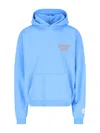 Gallery Dept. Cotton Logo 90s Hoodie In Light Blue