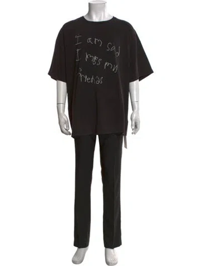 Pre-owned Gallery Dept. I Am Sad Graphic Print T-shirt In Black
