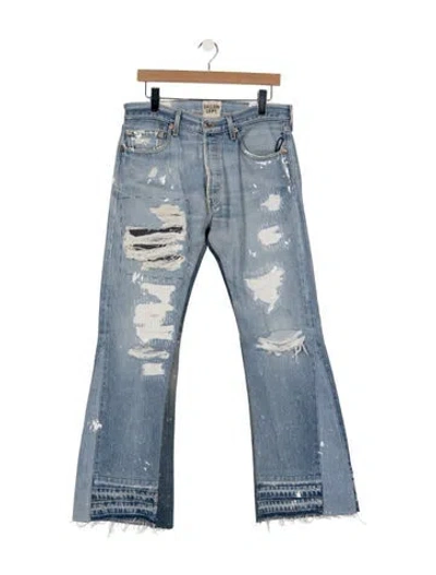 Pre-owned Gallery Dept. Indiana Straight-leg Jeans W/ Tags In Blue