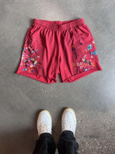Pre-owned Gallery Dept. . Insomia Painted Shorts Red