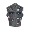 Gallery Dept. Sleeveless Vest Featuring Distressed Patches In Gray