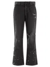 Gallery Dept. Flared Chino Pants In Black