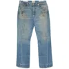 Gallery Dept. Whisker Effect Distressed Jeans In Blue