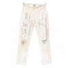 Gallery Dept. Mens Archival White Overtime Distressed Denim Jeans In Neutral