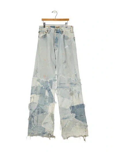 Pre-owned Gallery Dept. Jesse J Flare Wide Leg Jeans In Blue