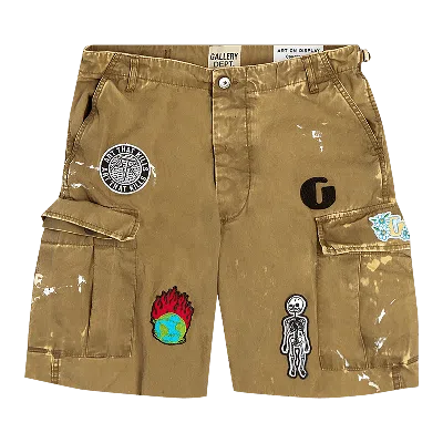 Pre-owned Gallery Dept. Kenzie Fatigue Cargo Short 'olive' In Green