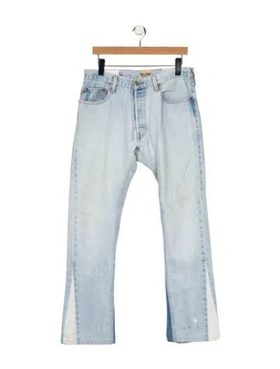 Pre-owned Gallery Dept. La Flare 90210 Straight-leg Jeans In Blue