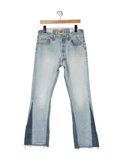 Pre-owned Gallery Dept. La Flare 90210 Straight-leg Jeans In Blue