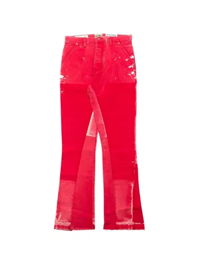 Gallery Dept. La Flare Carpenter Flared Jeans In Red