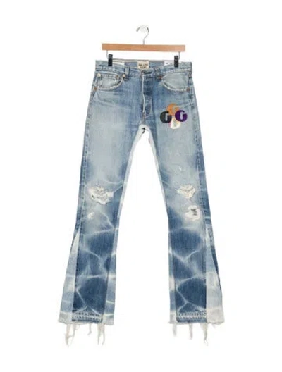Pre-owned Gallery Dept. La Flare G Patch Skinny Jeans In Blue