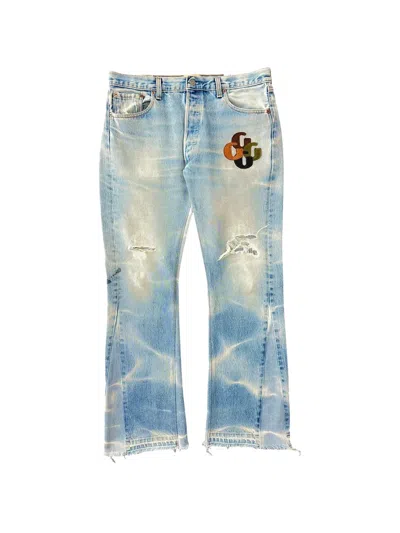 Gallery Dept. La Flare Patch-detail Jeans In Blue