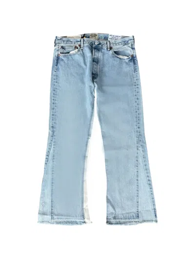 Gallery Dept. La Panelled Flared Jeans In Blue