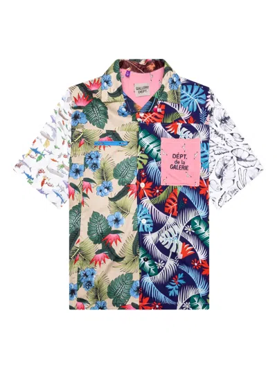 Gallery Dept. Leaf-print Short-sleeve Shirt In Multi