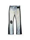 Gallery Dept. Leather-panelled Flared Jeans In Multi
