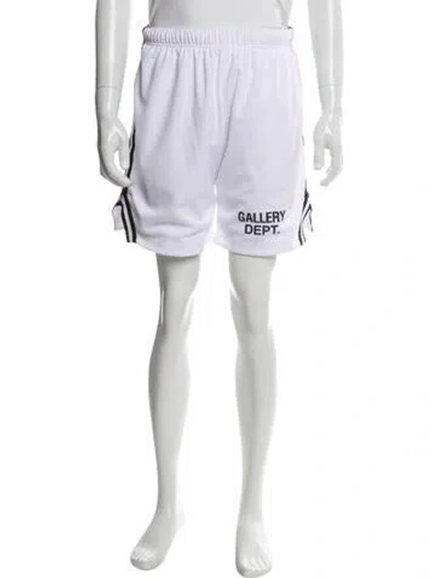 Pre-owned Gallery Dept. Logo Athletic Shorts In White