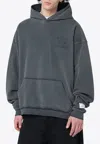 Gallery Dept. Graphite Grey Sweatshirt With Embossed Logo In Gray