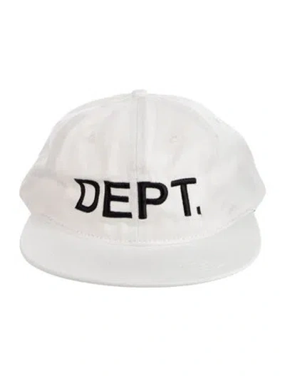 Pre-owned Gallery Dept. Logo Embroidered Hat In White