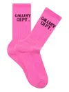 Gallery Dept. Logo-embroidered Socks In Pink